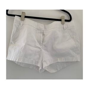 J Crew White Chino Cotton Shorts